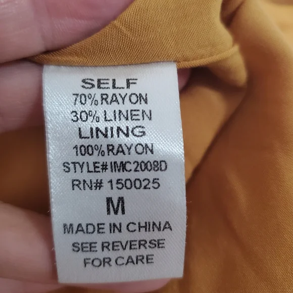 ๐ Nectar Clothing Hello Molly Dress Mustard Mini Dress Medium - Picture 7 of 7